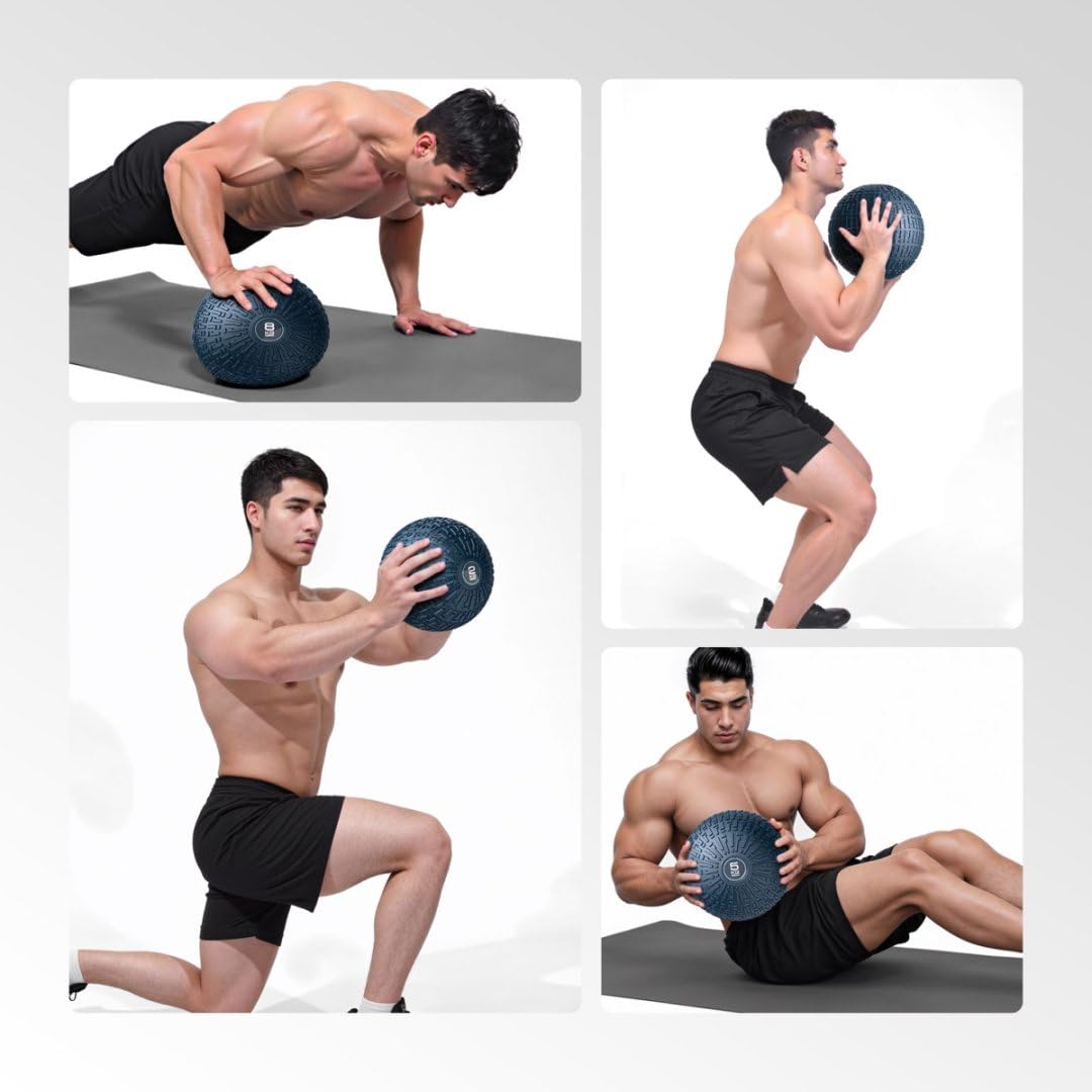 PROIRON Medecine Ball 3/5/8/10kg, Rempli de Sable sans Rebond, Wall Ball pour L'entraînement Explosif, Noyau et Physique