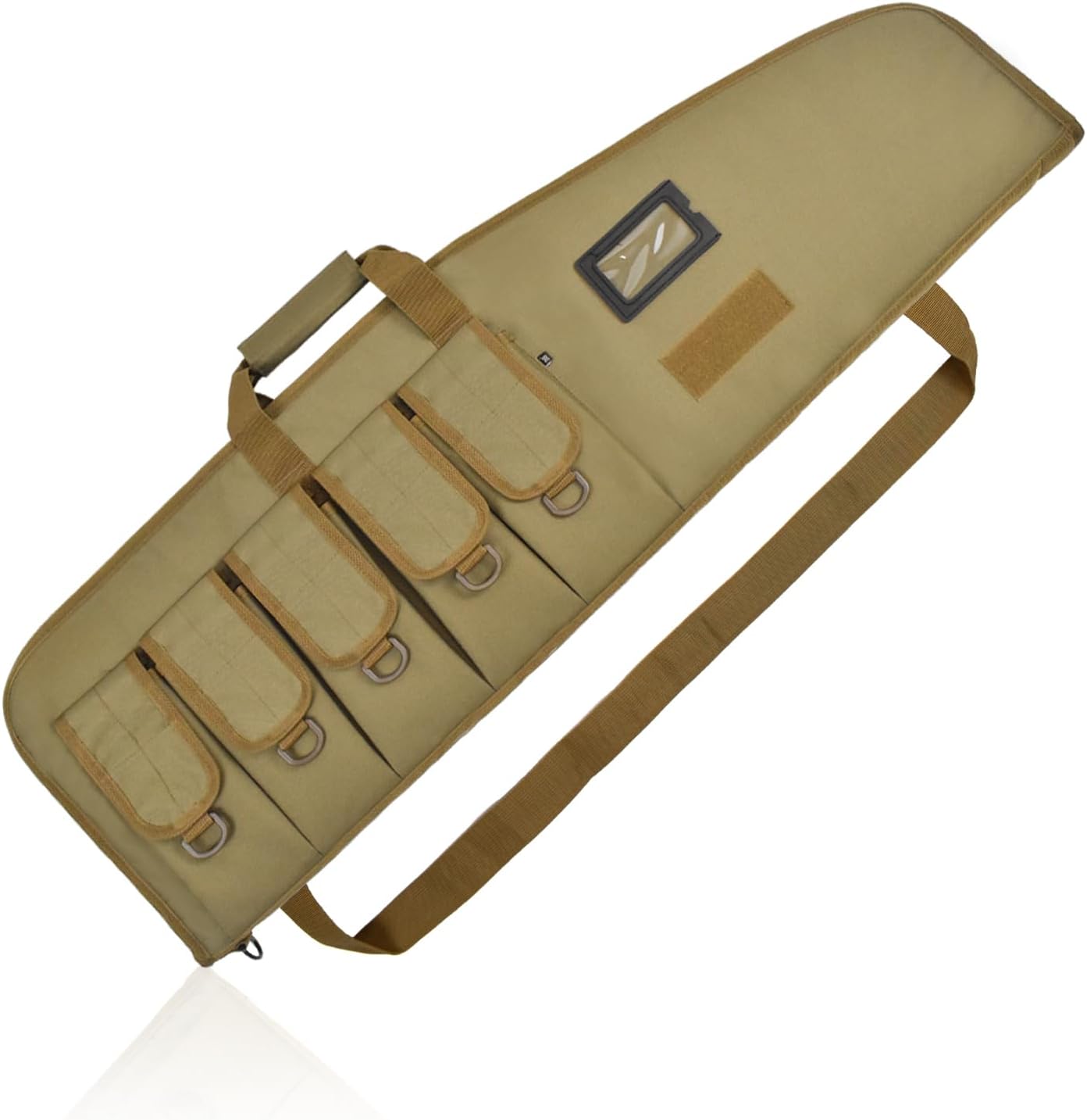 AUMTISC Tactical Soft Gun Case, Rifle Carrying Range Bag with 5 Pouches and Adjustable Shoulder Sling, 38/42 Inch