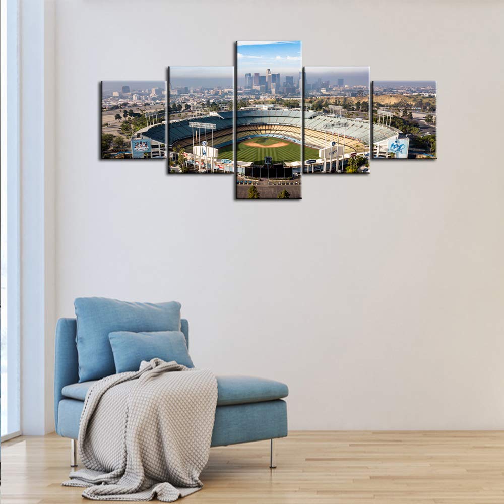 TUMOVO - Quadro su Tela, Motivo: Stadio, 5 Pezzi 50''Wx24''H Artwork-13