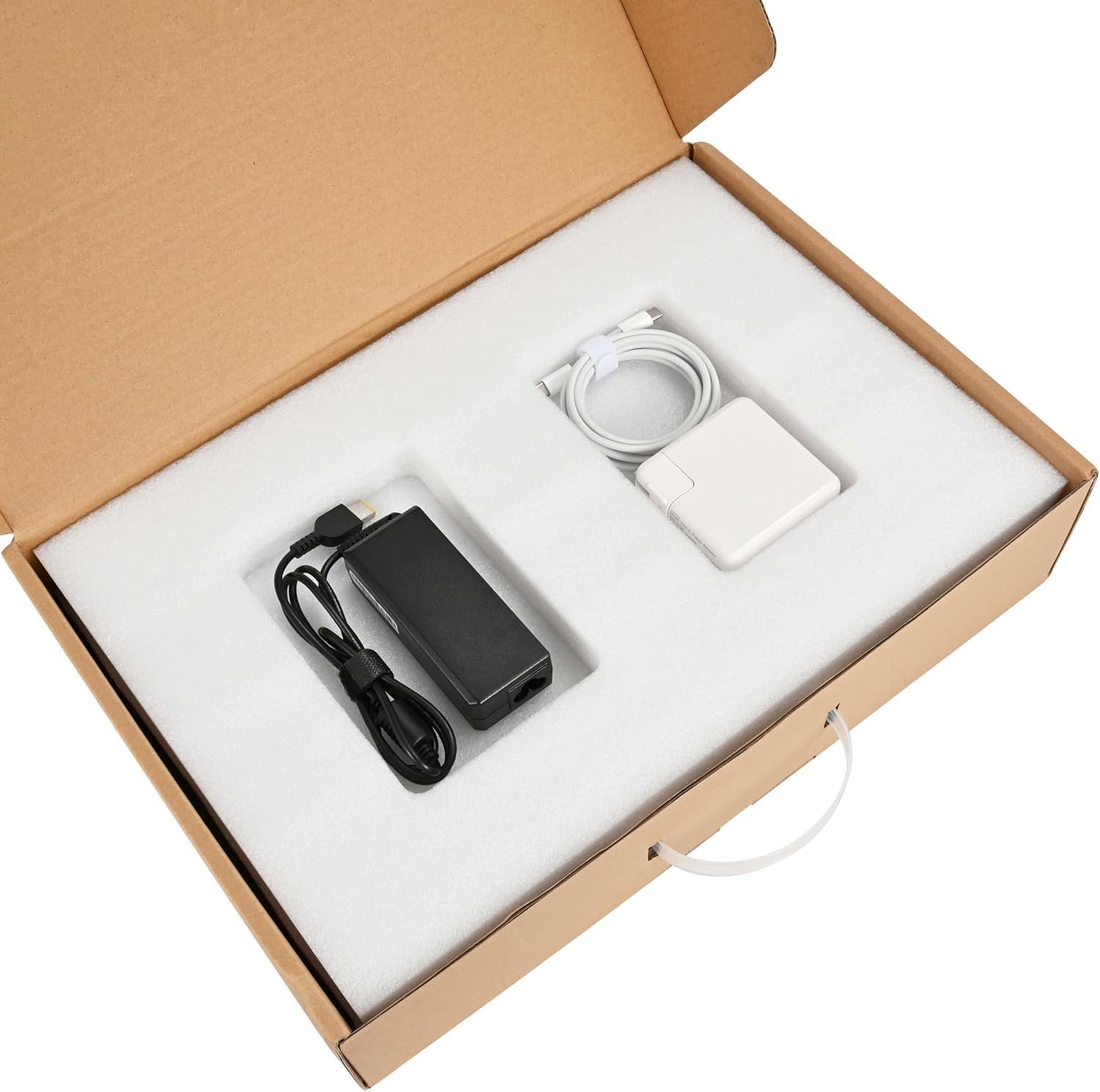Laptop Shipping Box Return Box for Laptop Mailer with Foam Protection and Carrying Handle Fits Screen Sizes Up to 17.6 Inch