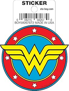 Ata-Boy Magnete Frigorifero DC Comics Wonder Woman 75° Anniversario – 6,3x8,9 Cm, Laminato, Prodotto In USA - 2