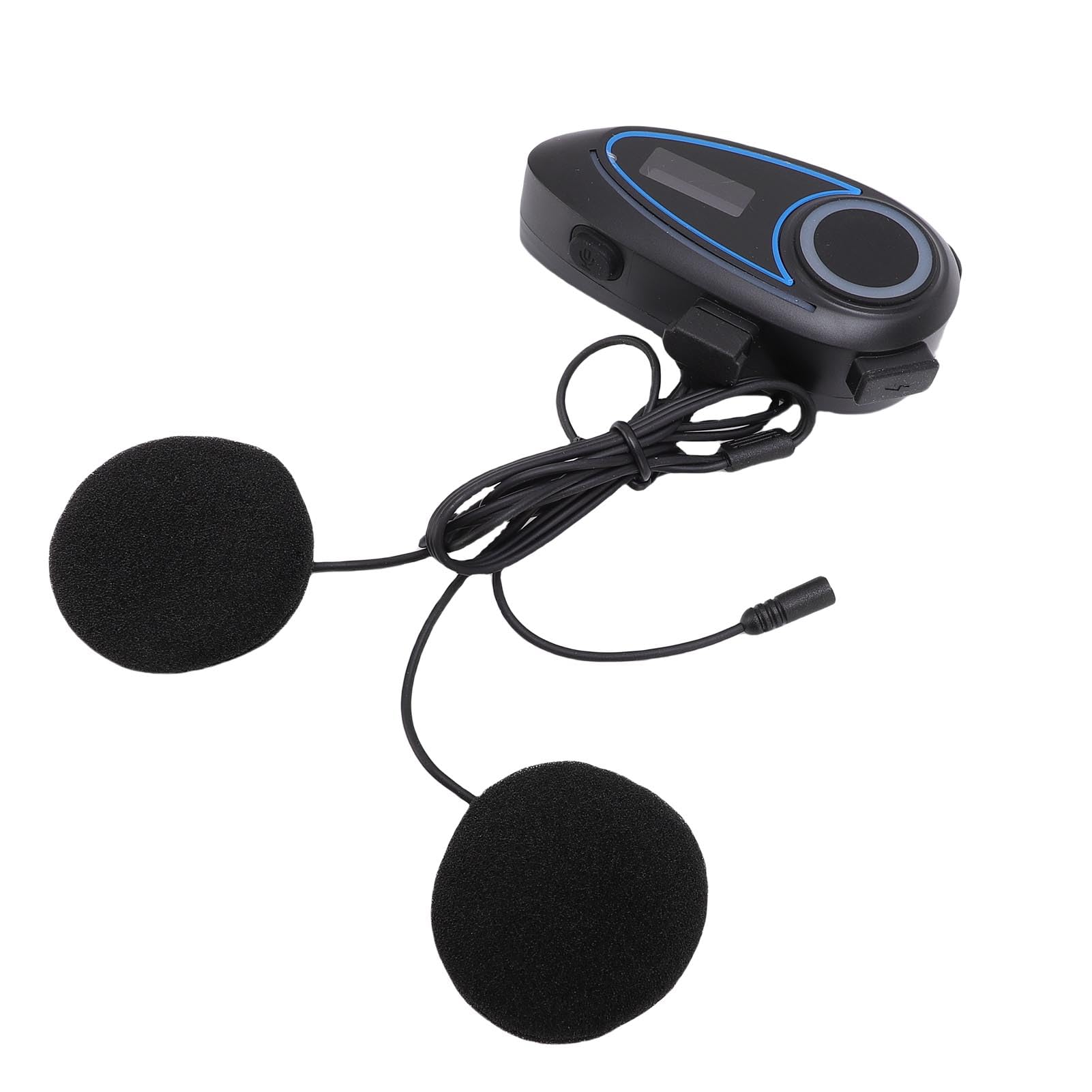 Sorandy Auricolare Bluetooth per Moto, Altoparlanti da 40 Mm Stereo HiFi, Impermeabile IP65, Durata Batteria 40 Ore, Radio FM, Risposta Automatica Alle Chiamate, con Bluetooth 5.4 per Casco