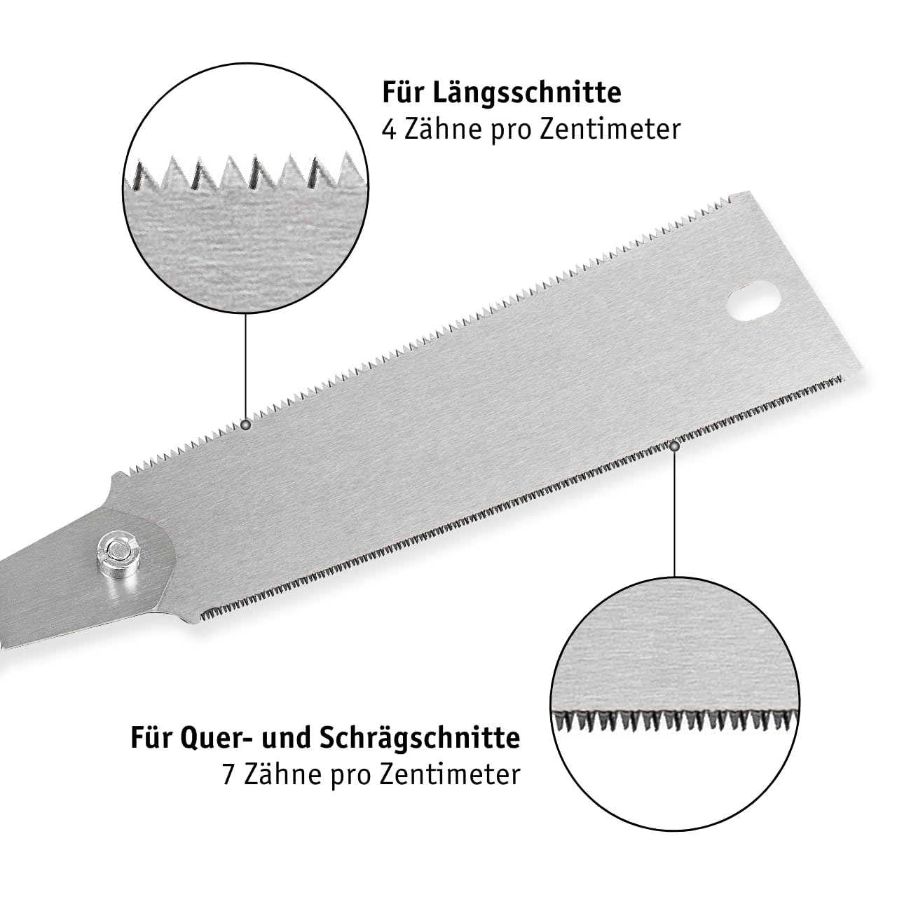 WALTER Japansägen Set 3-teilig Dozuki Ryoba Kataba SK5-Stahl Zugsäge Holz Längs Quer Schrägschnitt