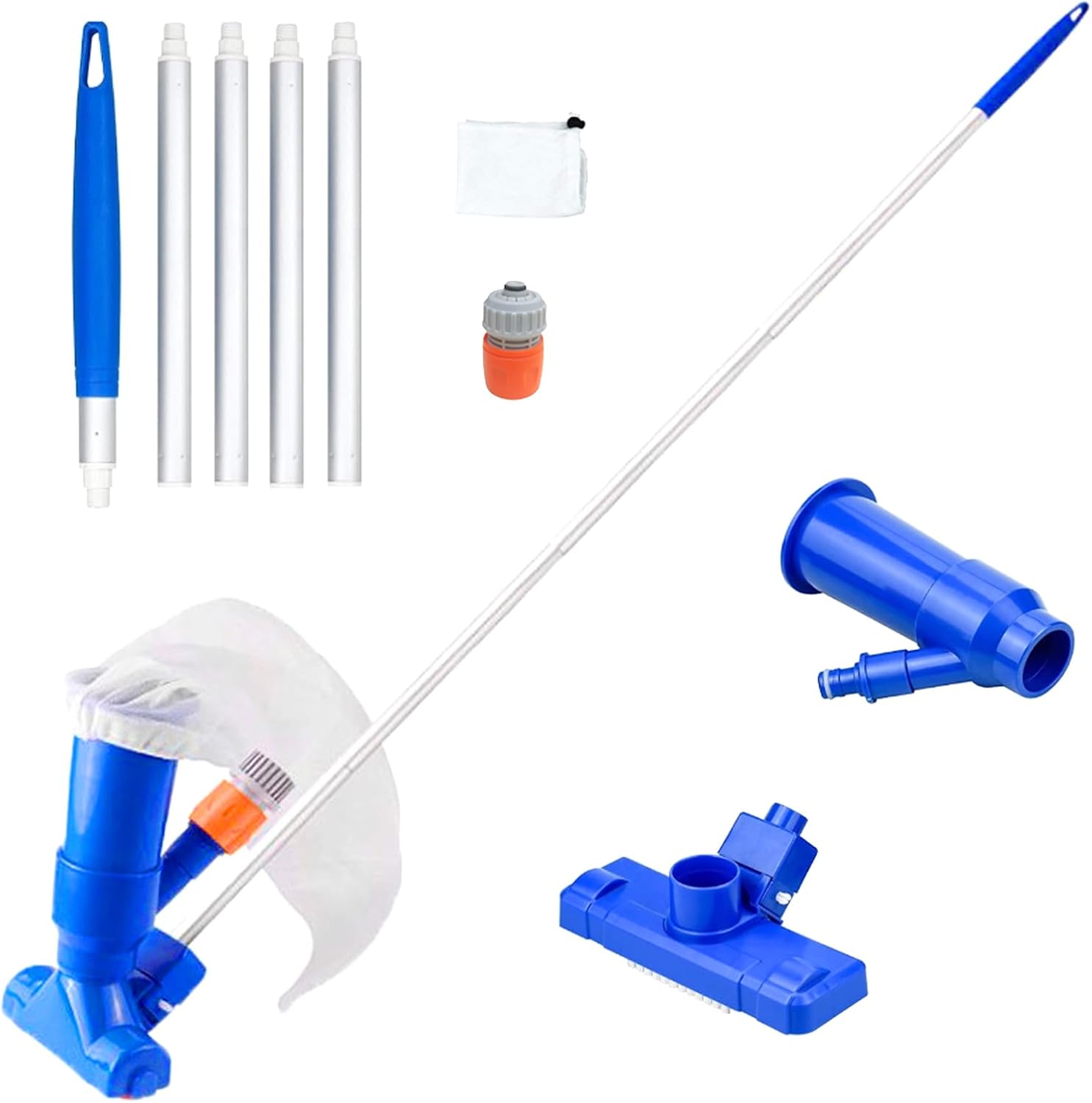 Omevett Pool Cleaning Kit Swimming Pool Vacuum Cleaner with Brush Fine