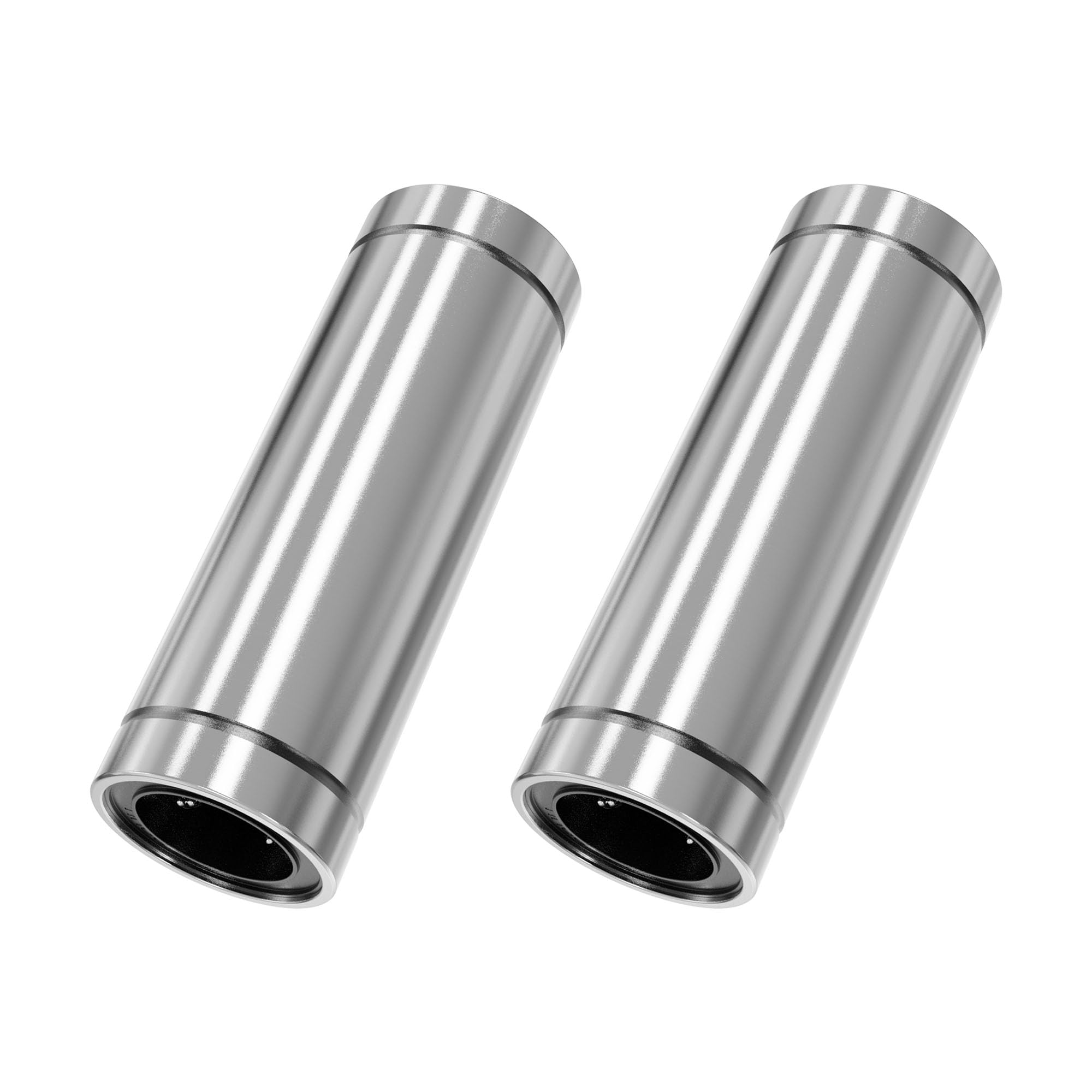 Skweawert 2PCS LM20LUU Linear Ball Bearings, 20mm Bore Dia, 32mm OD, 80mm Length with Double Side Rubber Seal Linear Rail for CNC,3D Printer
