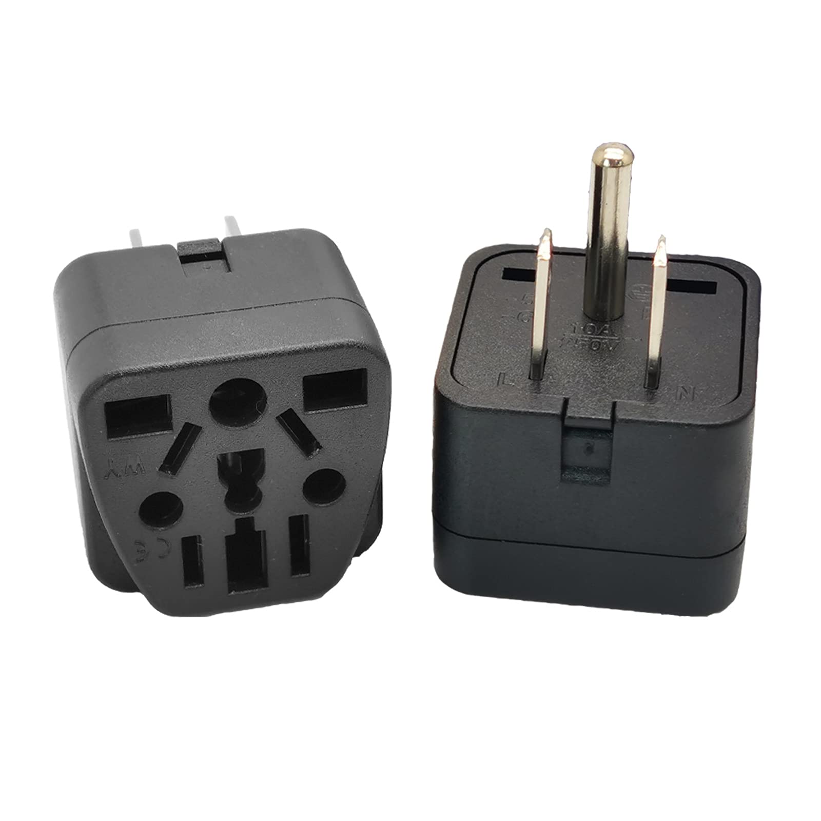 4 Pack Universal Adapter, UK to US Adapter, Europe to US Plug Adapter