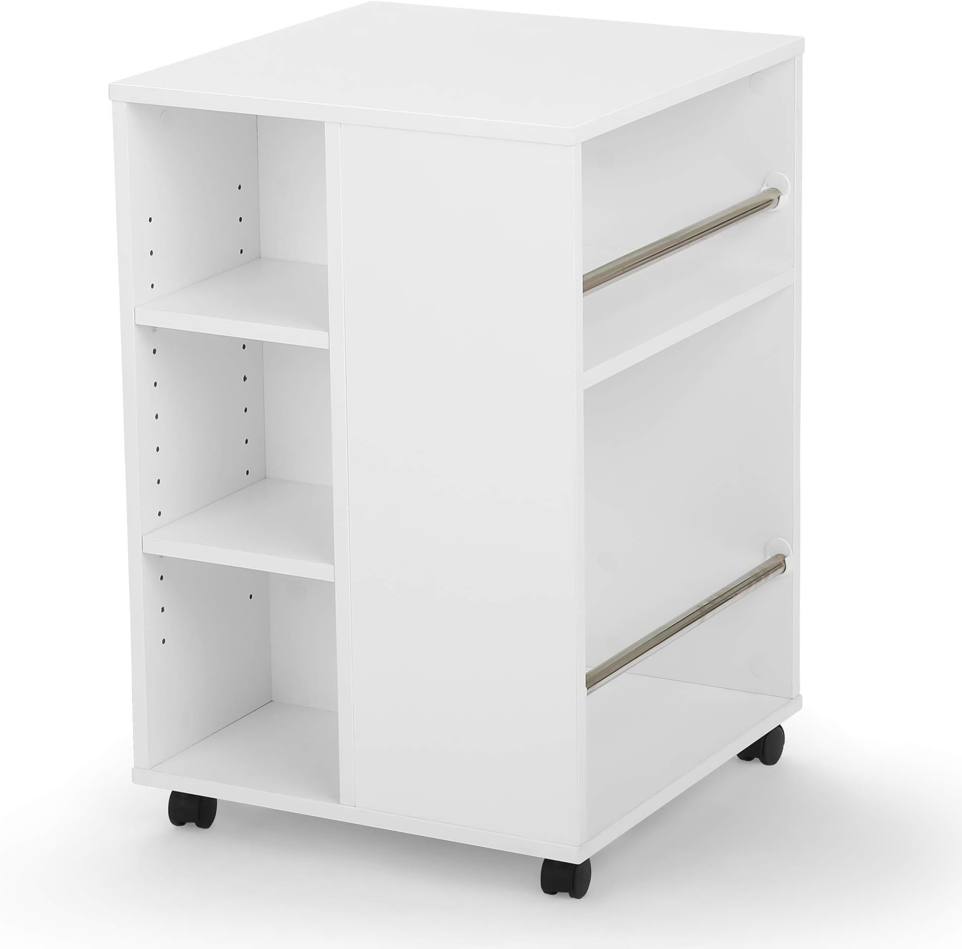 Arrow 81100 Portable 4 Sided Thread, Ribbon and Craft Storage Organization Cube, White Finish