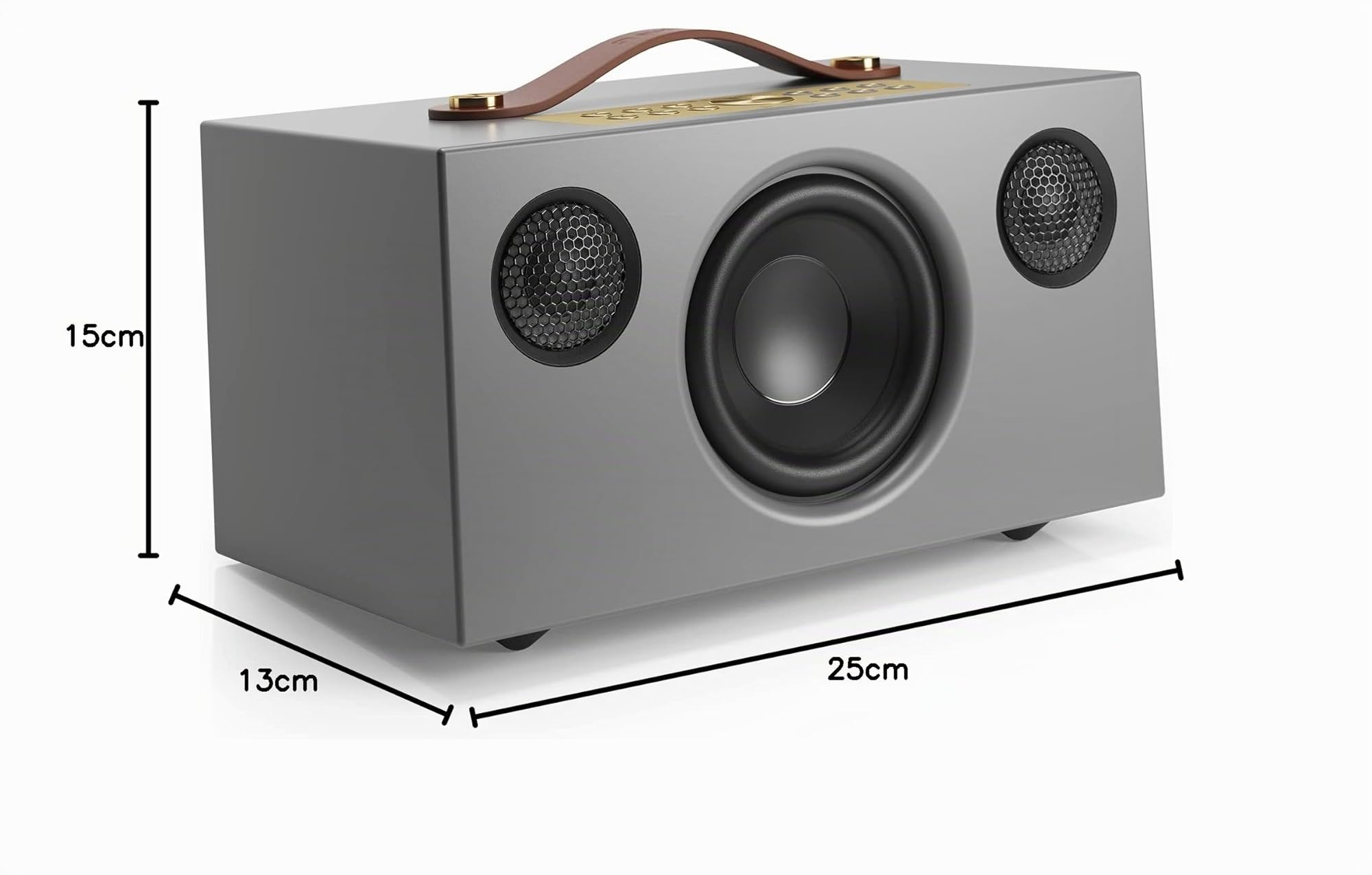 Audio Pro C5 MKII - Enceinte Portable Multiroom avec Bluetooth & WiFi - Smart Speaker sans Fill avec Contrôle par Appli pour Air Play, Spotify Connect - Gris