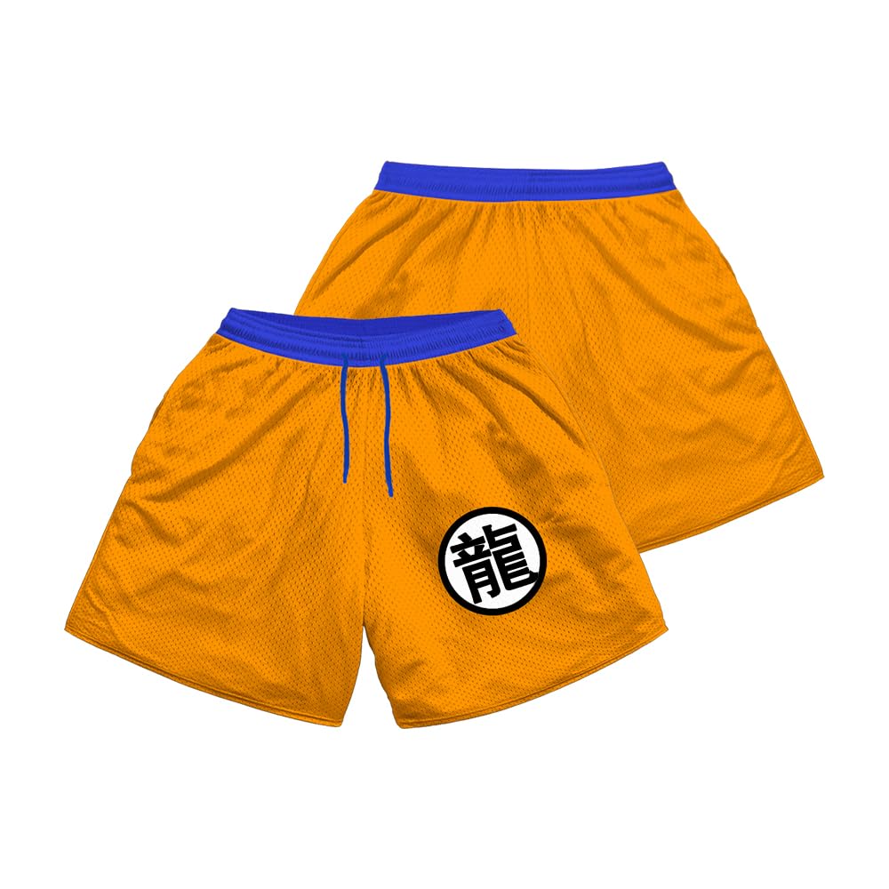Rulercosplay Short de bain humoristique avec entrejambe de 12,7 cm pour homme, garçon, Goku, XX-Large