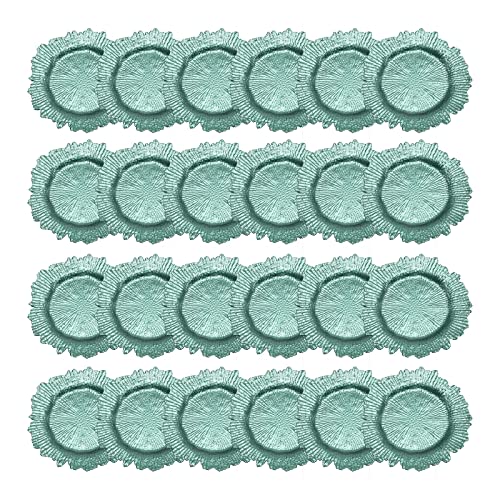 Platos cargadores plástico verde 24 piezas 12.99 in miniatura 3
