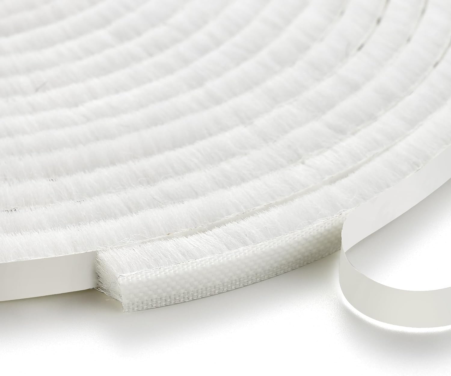 5m Window Seal Strip, Sliding Door Weather Stripping, Pile Self Adhesive Window Weather Stripping,Door Noise Blocker (White, 9mmx5mmx5m)