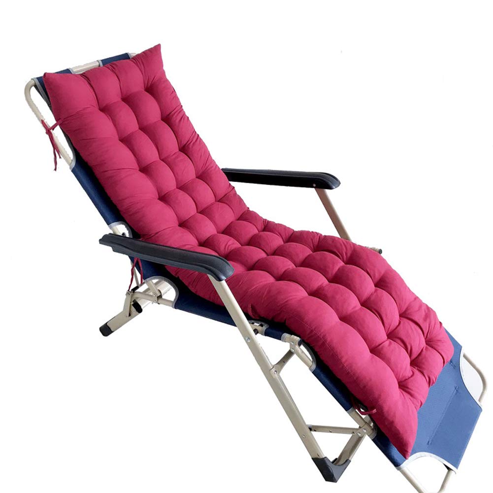 Sun Lounger Cushions,Lounge Chair Cushions Rocking Chair Cushions Garden Patio Chair Cushions Tatami Mat Recliner Seat Cushions Non-Slip High-Backed Cushion for Travel Holiday,No Chairs D 155x48x8CM