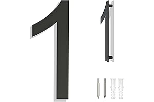 Modern 8-Inch Stainless Steel House Numbers: Enhancing Curb Appeal with Style