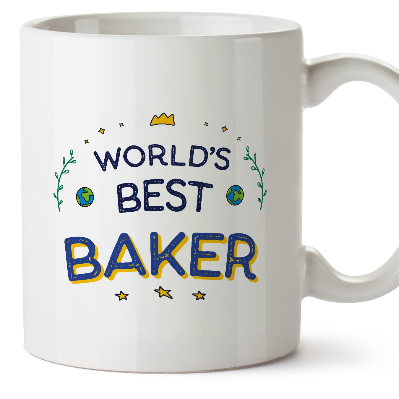 MUGFFINS Baker Mug - in English - World's Best - Funny Gift for Colleagues - Ceramic 11oz Mug — image 1