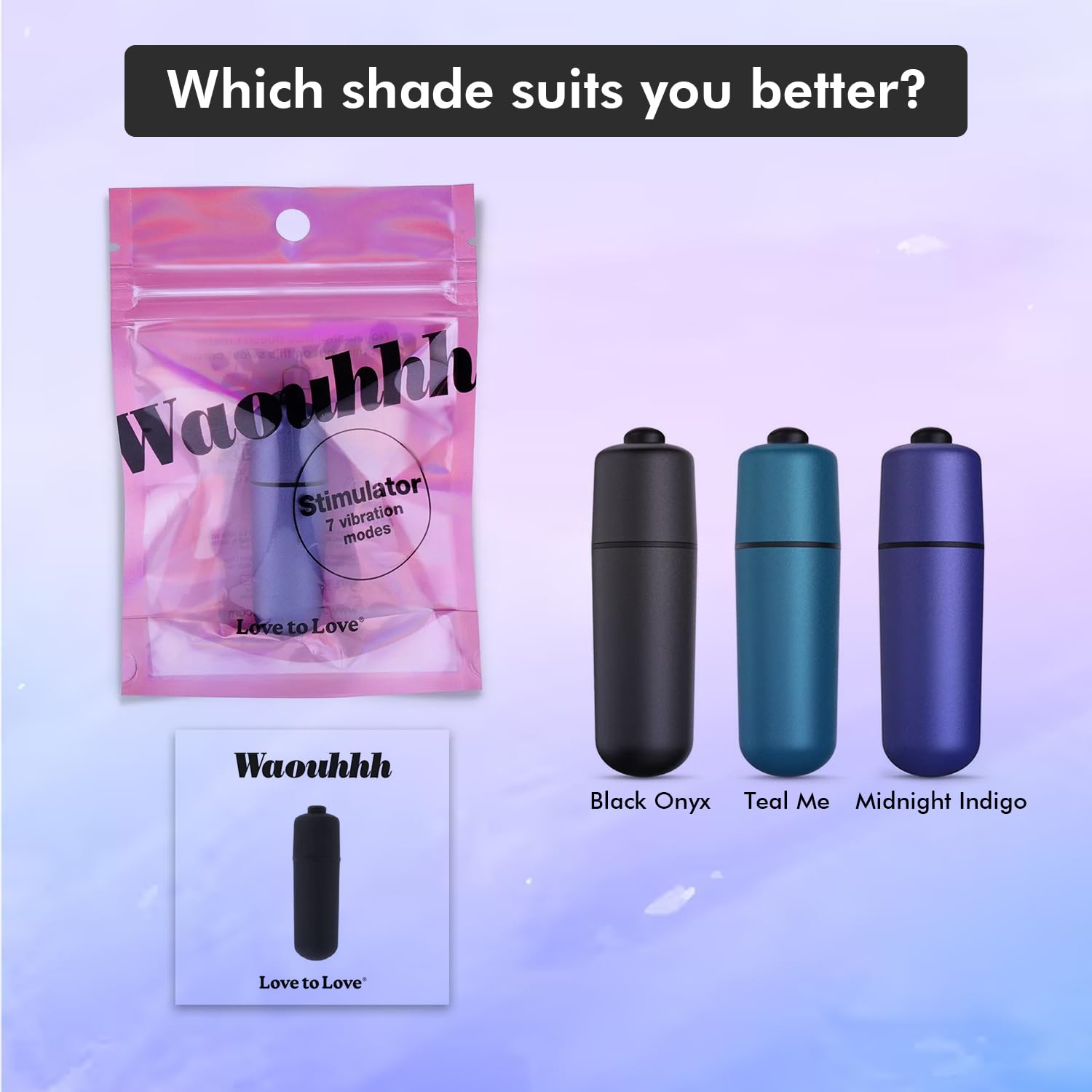 LOVE TO LOVE Waouhhh, Mini Bullet Vibrator, Intensive Vibration, diskrete  Stimulation, Batterien inklusive, Schwarz : Amazon.de: Drogerie &  Krperpflege