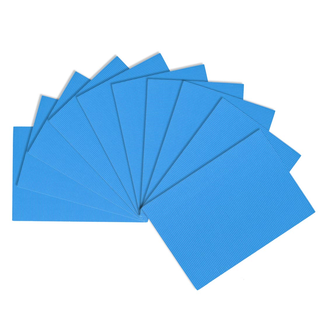 uxcell 10pcs Corrugated Cardboard Paper Sheets,Light Blue,7.87-inch x 11.90-inch,for Craft and DIY Projects