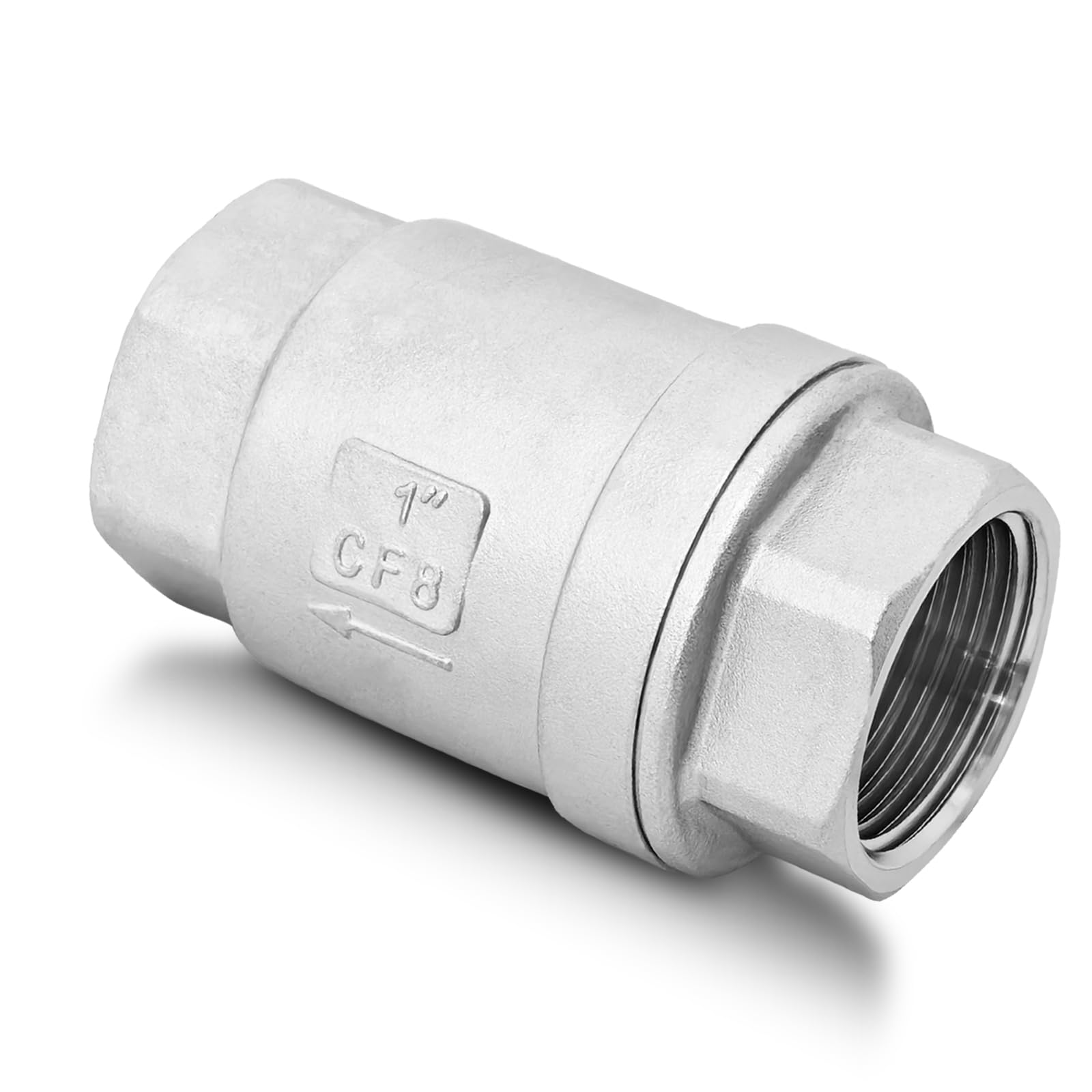 Check Vertical Check Valve Vertical SS304 Spring Loaded In-Line Low Cracking Pressure ...