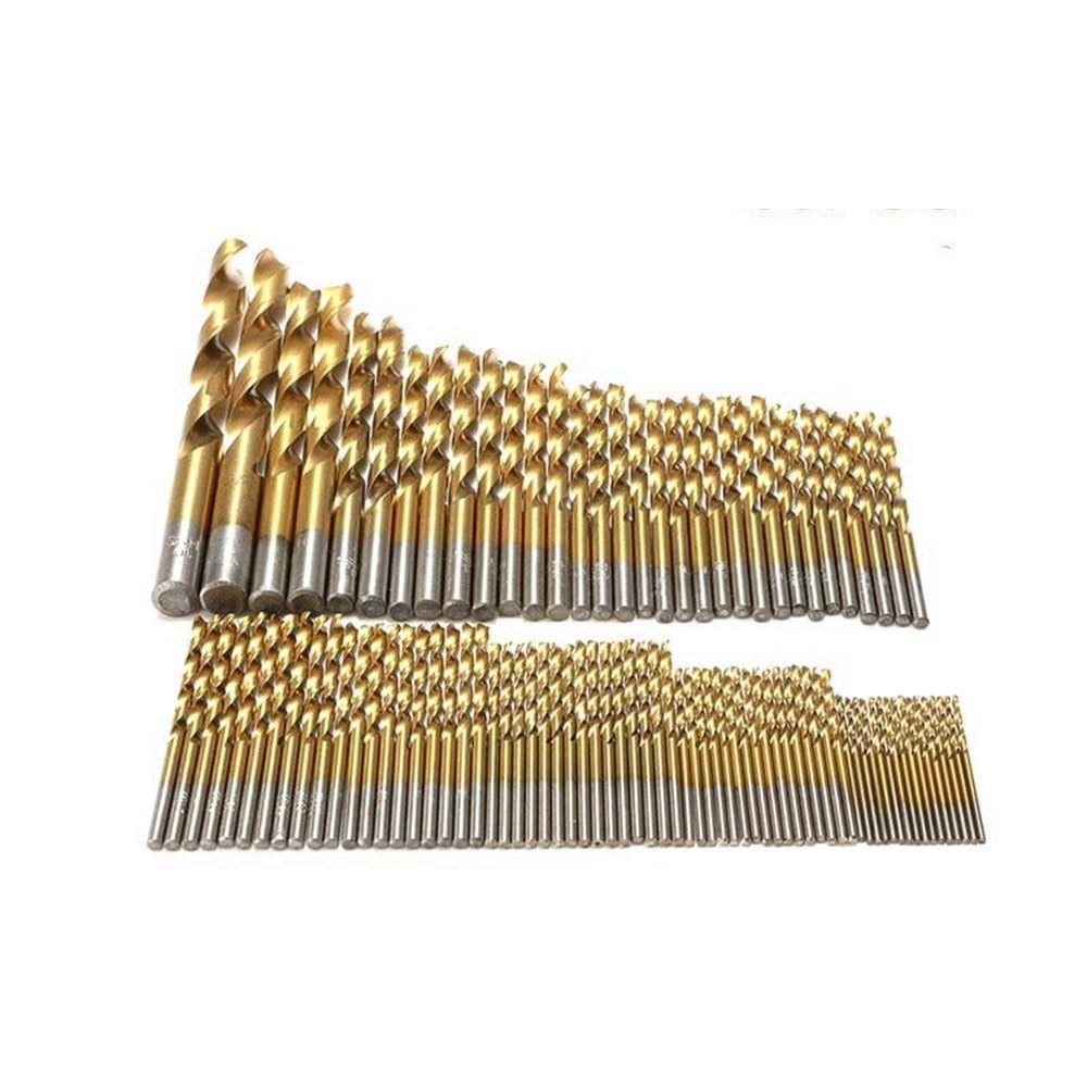 Set di punte da trapano rivestite in titanio HSS da 99 pezzi, set di punte da trapano Krachtige for utensili for la lavorazione del legno, acciaio e metallo