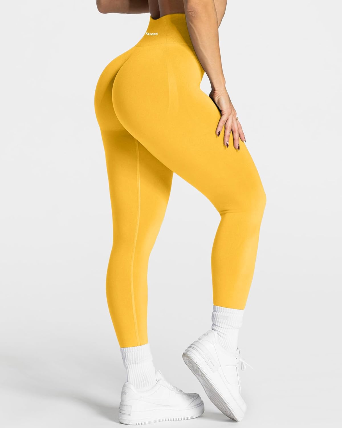 TAYOEA Workout Leggings for Women with Tummy Control Butt Lifting Booty Scrunch Yoga Pants Seamless Compression Gym Leggings - Image 5