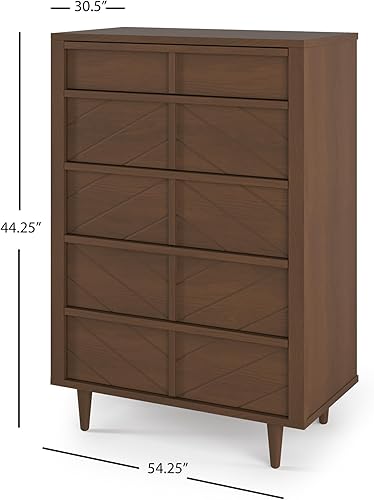 Miniatura 9 de Child Craft Surrey Hill - Juego de cuna, cómoda y cofre de 3 piezas, incluye cuna convertible 4 en 1, cómoda y pecho, crece con tu bebé (castaño