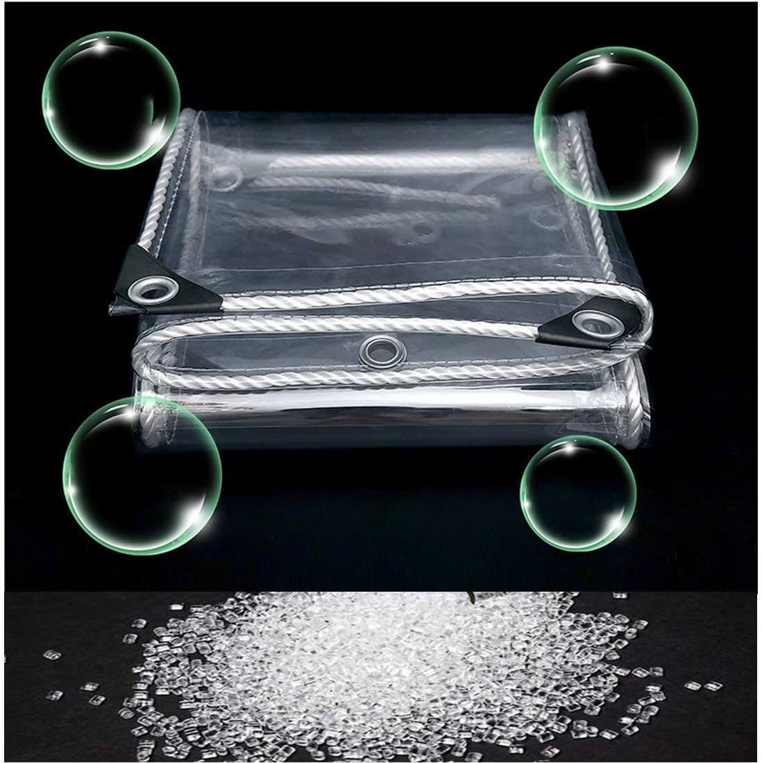 Lona impermeable resistente para camping, caravana, barco, picnic, muebles al aire libre, ojales fuertes, 130 x 650 cm