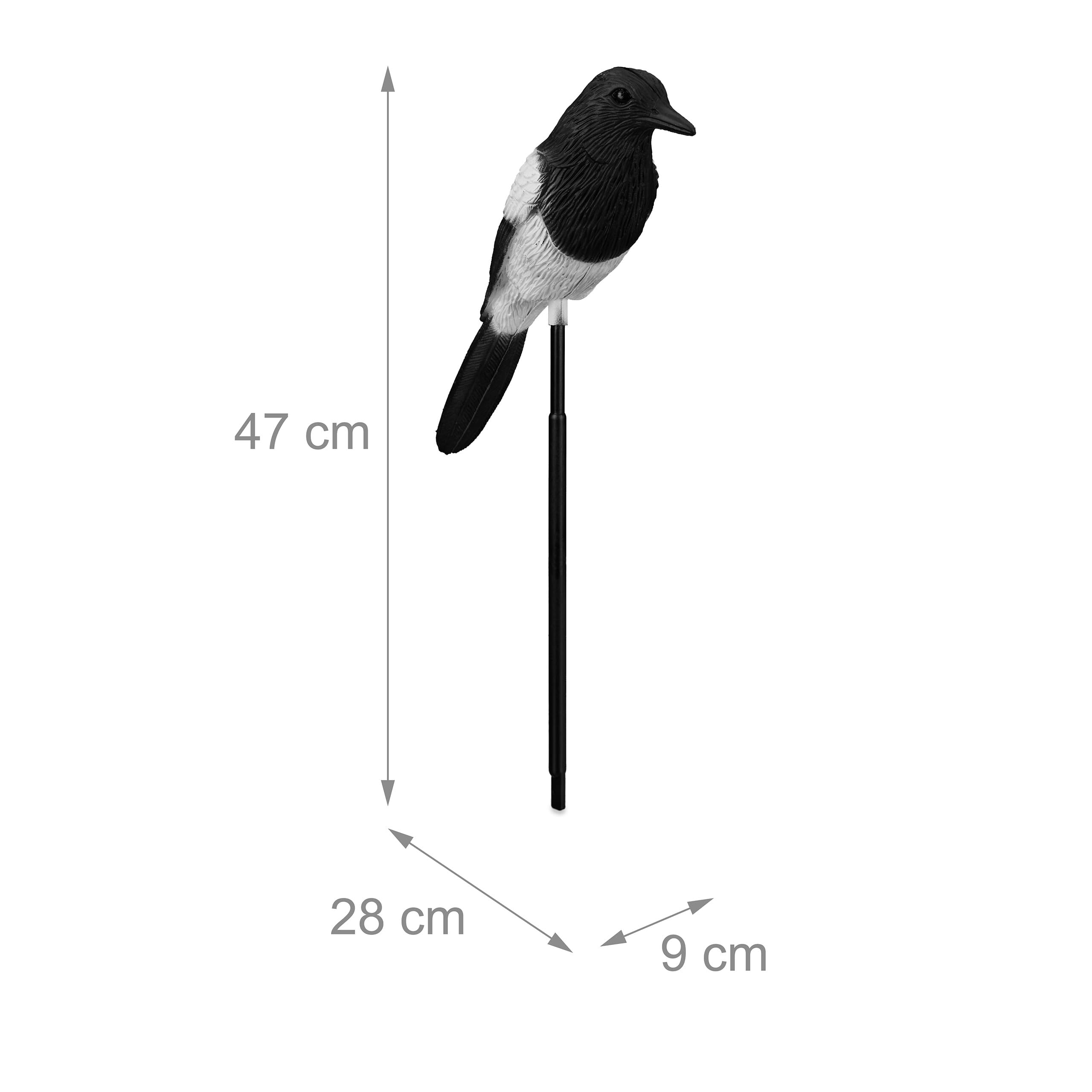 Figurine D'aigle En Plastique Noir Pour Jardin - Décoration Suspendue Réaliste 37 Cm - Effraye Les Oiseaux, Idée Cadeau