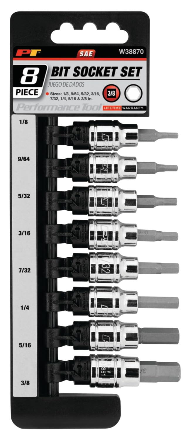 Performance Tool W38802 Star bit socket set, W38870