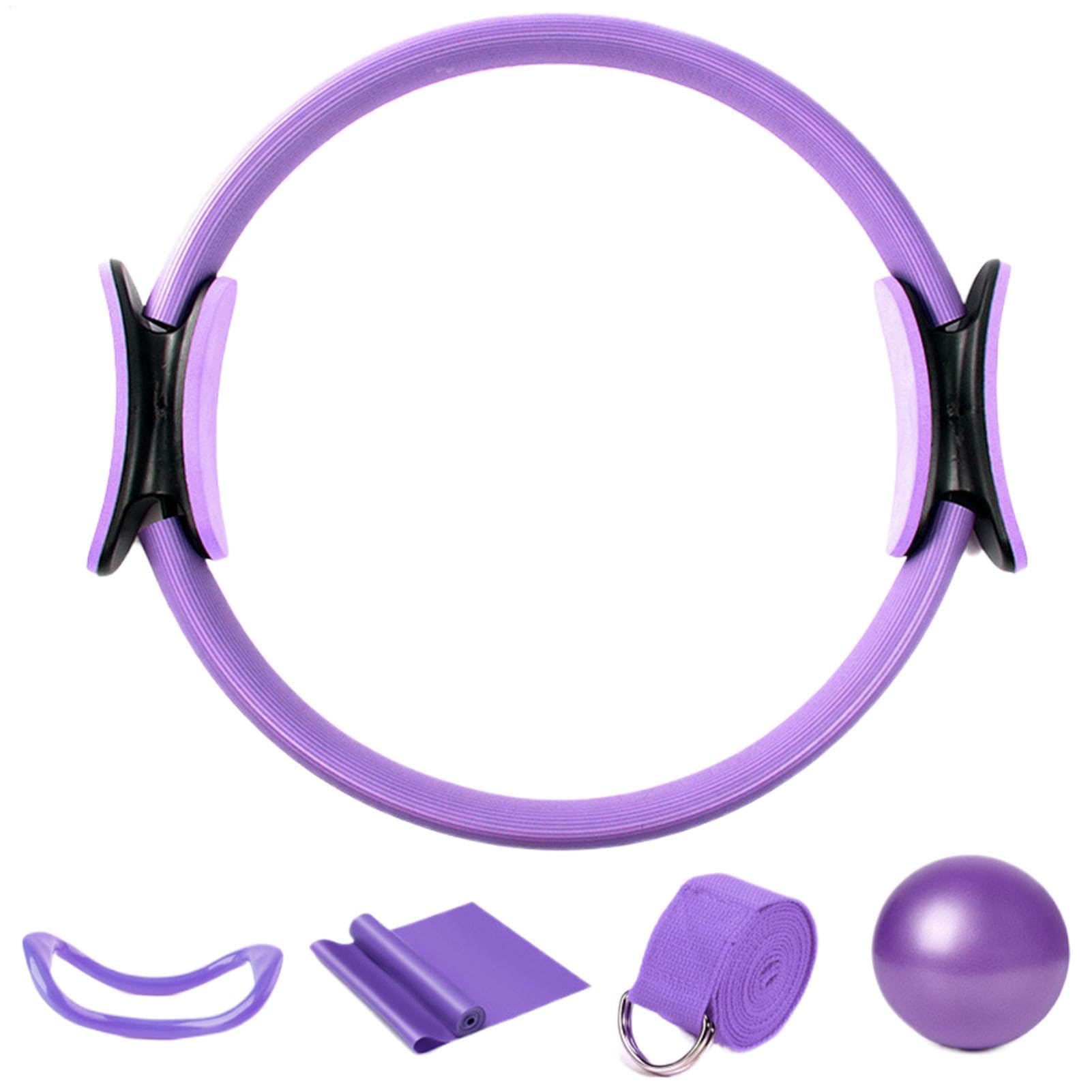 Pilates Set, Pilates Rings, Pilates Basic 5-Piece Set, Pilates Accessories for Home Workouts, for Stretching and Core strengthening