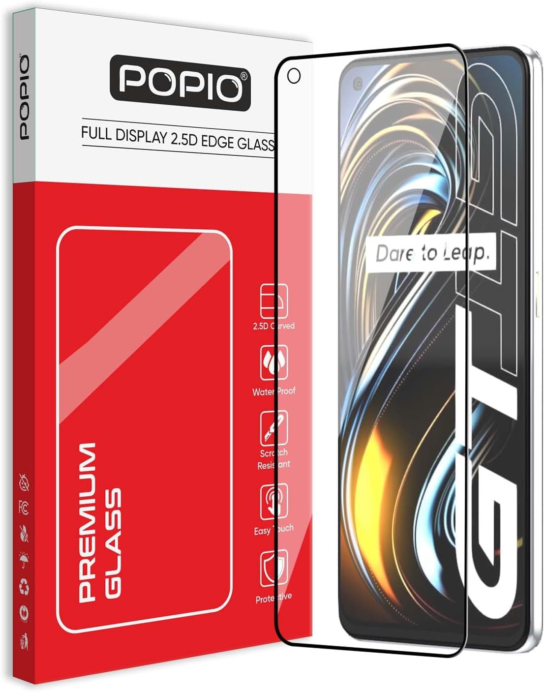Tempered Glass Screen Protector Compatible For Realme Gt Master Edition/Realme Gt 5G With Edge To Edge Coverage And Easy Installation Kit, Pack Of 1 For Cellphone