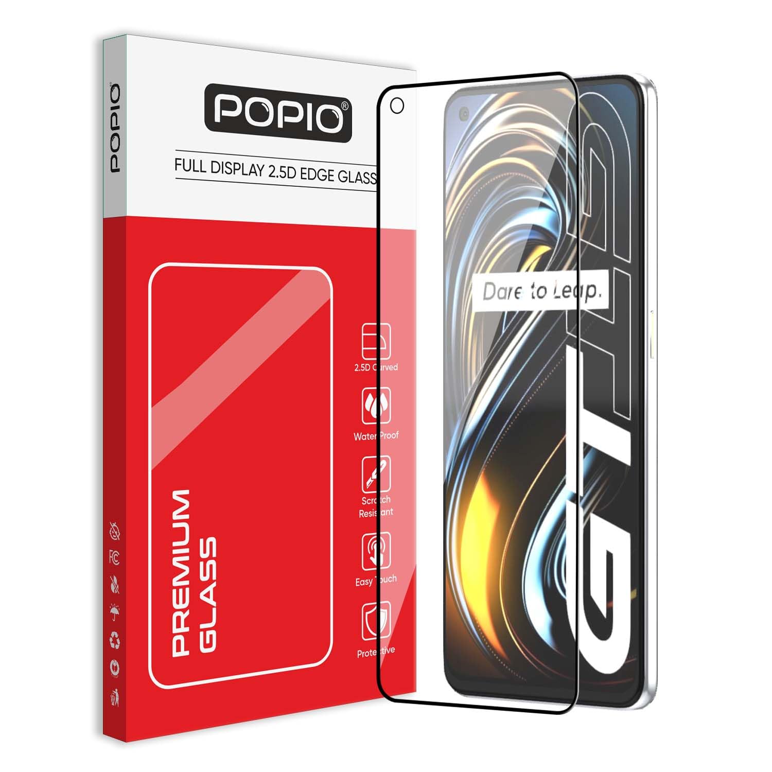 Tempered Glass Screen Protector Compatible For Realme Gt Master Edition/Realme Gt 5G With Edge To Edge Coverage And Easy Installation Kit, Pack Of 1 For Cellphone