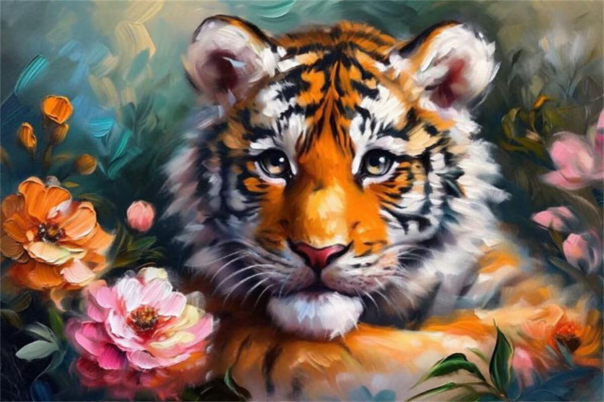 Puzzle 2000 sztuk kwiat puzzle tygrys drewniane układanki, klasyczne dla dorosłych diY gra wyzwanie idealnie pasują między nimi literami z tyłu Wysokiej jakości układanki dla dzieci i dorosłych wiek