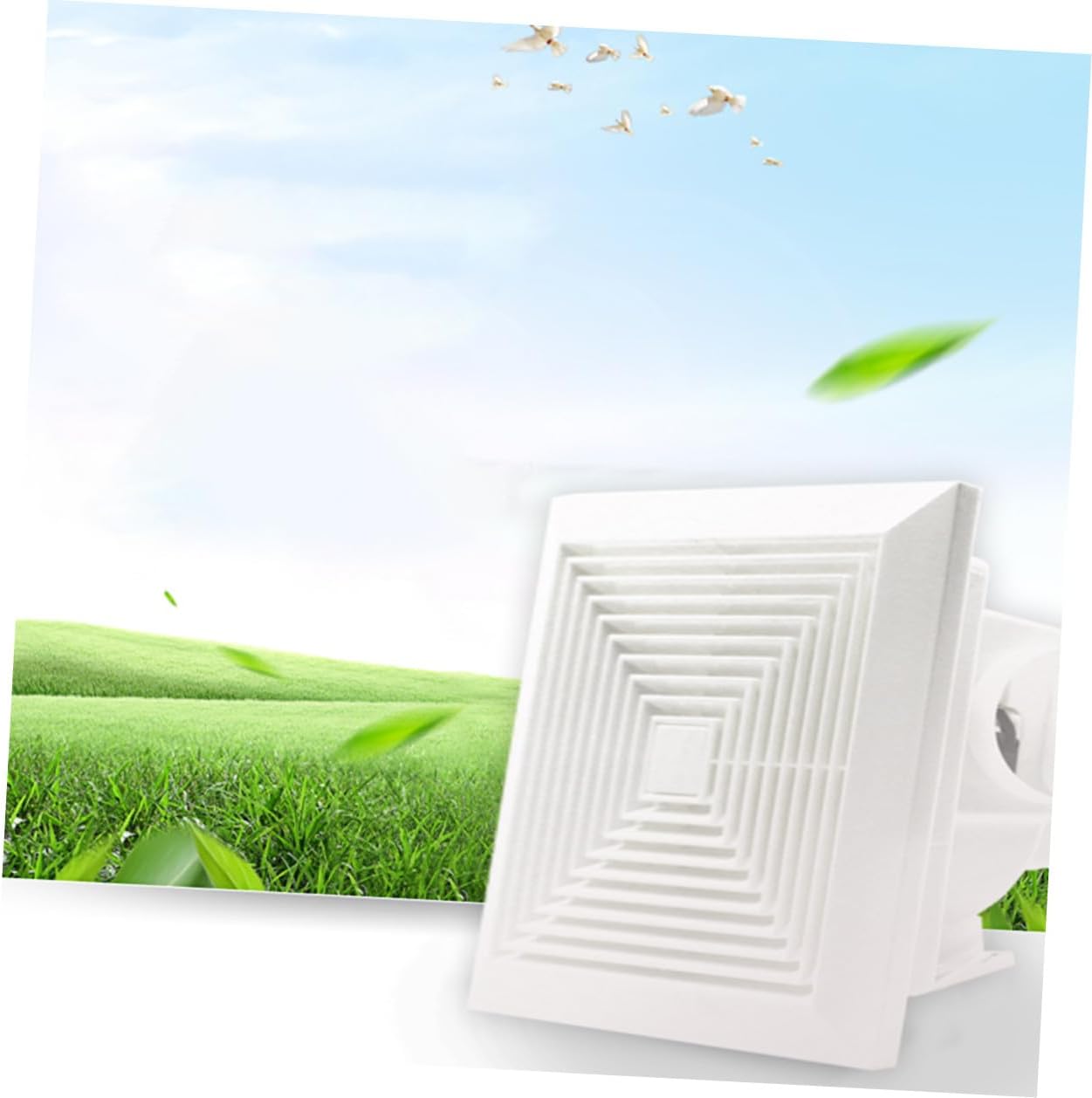 Powerful 8-inch Silent Bathroom Extractor Fan 40w Quiet Exhaust Ventilation Fan for Kitchen and Bathroom with 20x20cm Cutout, Household Air Ventilation