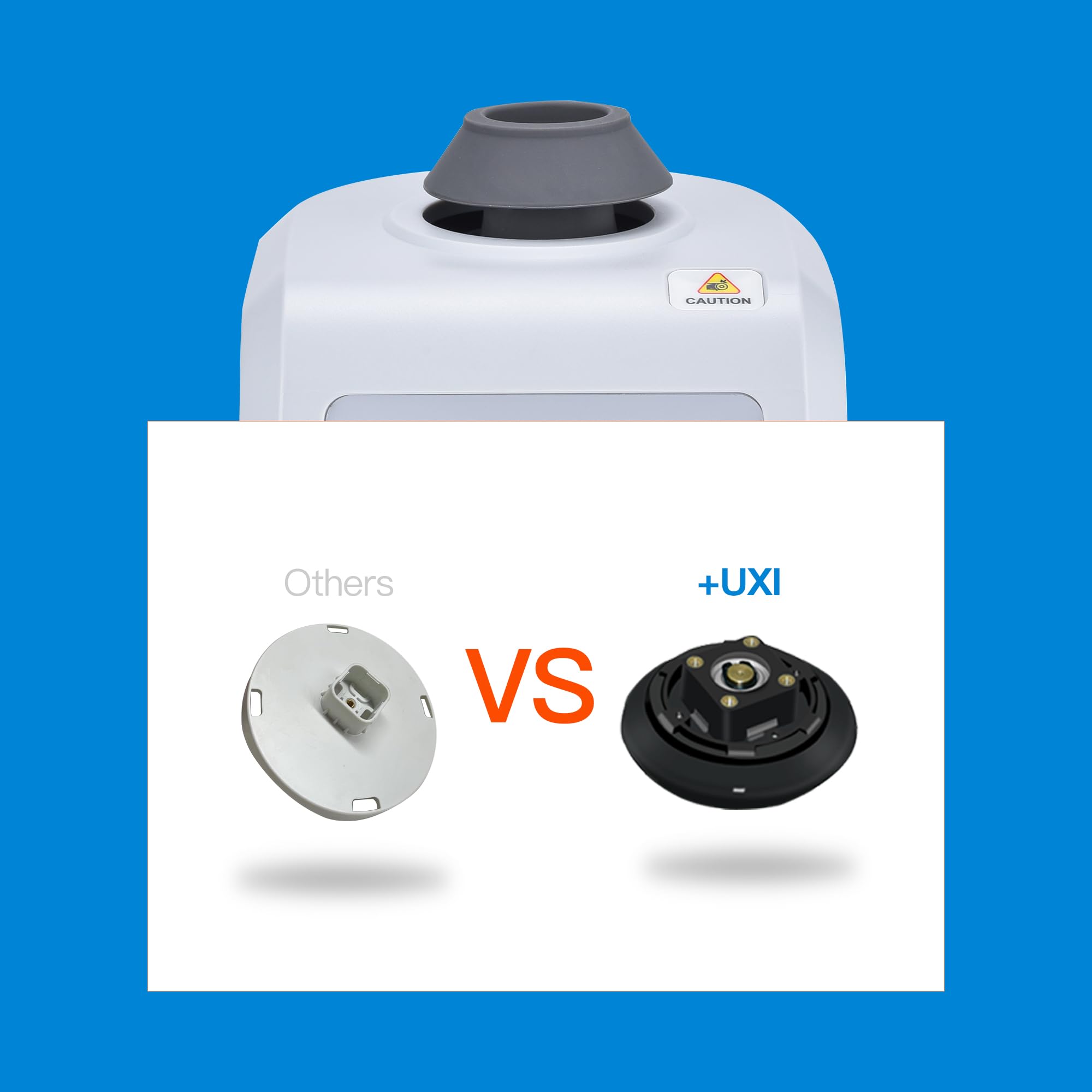 +UXI Mezclador Vortex de Laboratorio con Inicio Táctil y Modos Continuos, Mezclador Vortex de Laboratorio para Tubos,Esmalte de Uñas,Adhesivos para Pestañas y Pinturas de Hobby,2800 RPM