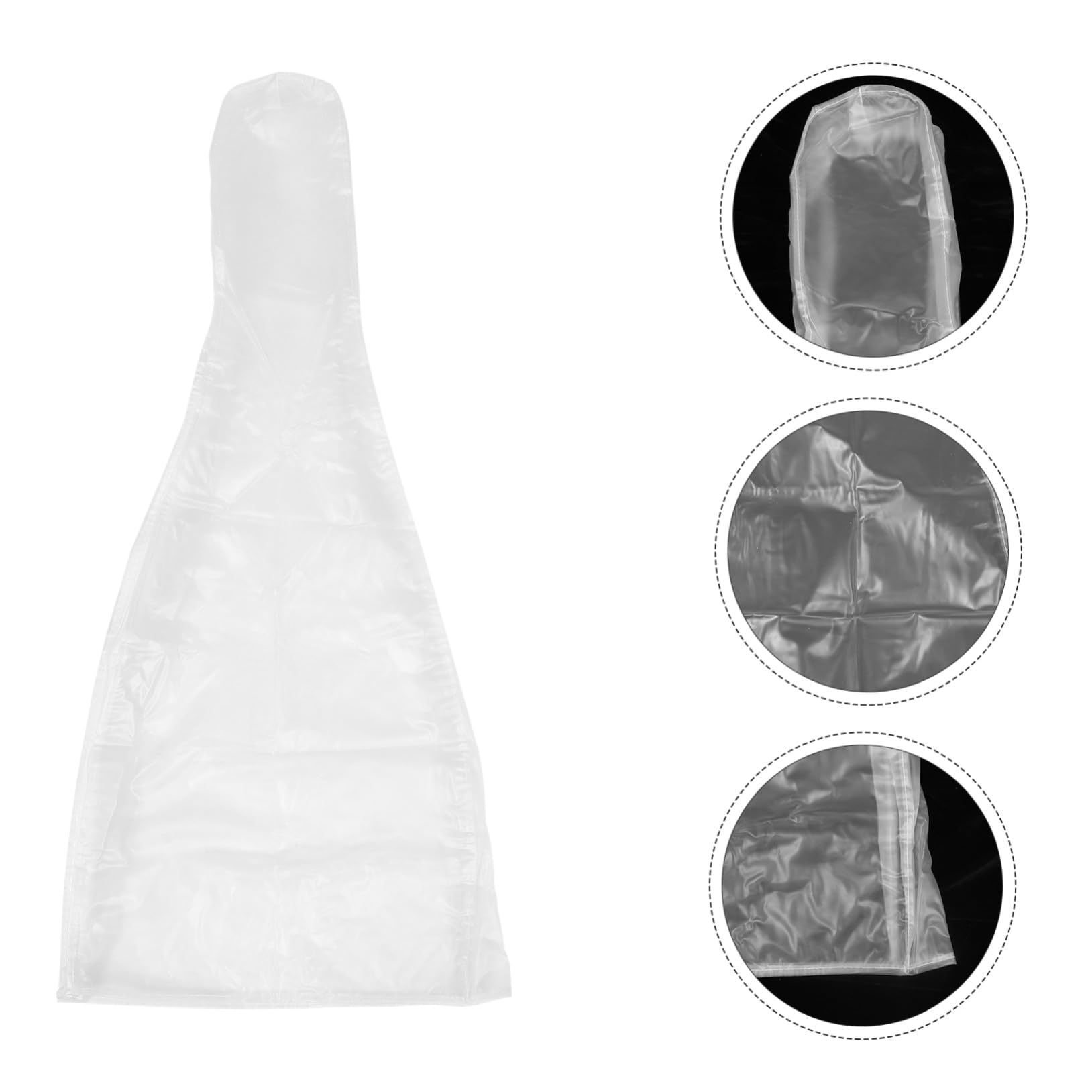 Housse de Protection Translucide PVC Dépoli Réutilisable pour Basse et Guitare Anti-Poussière, Étanche, Maison