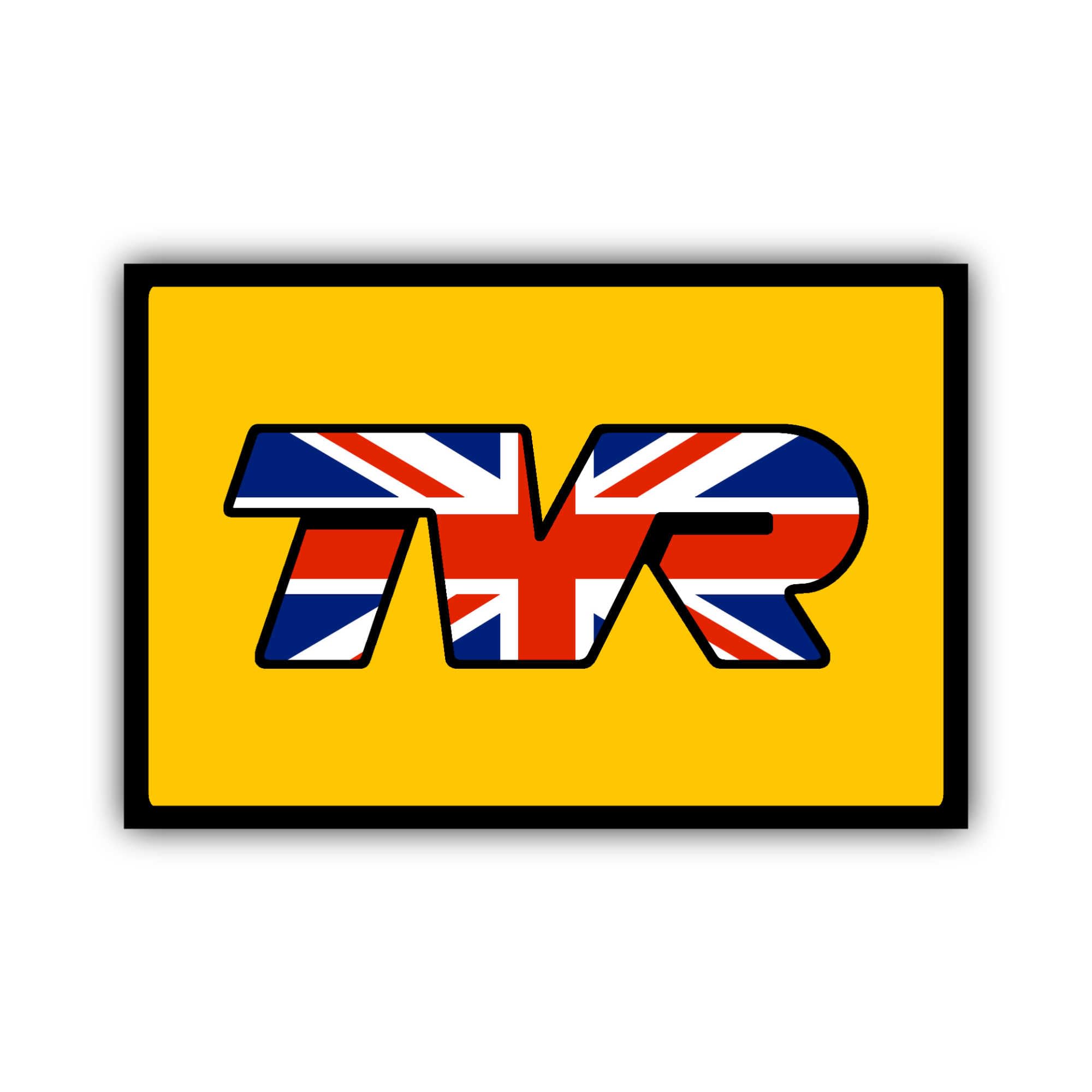 TVR Union Jack - Targa metallica (60 x 42 cm)
