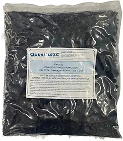 CARVÃO ATIVADO GRANULADO CASCA DE COCO - 1 KG