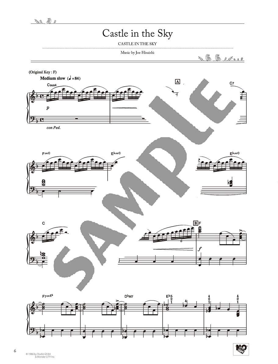 Studio ghibli best hit 10 advanced/english - niveau avance pour piano
