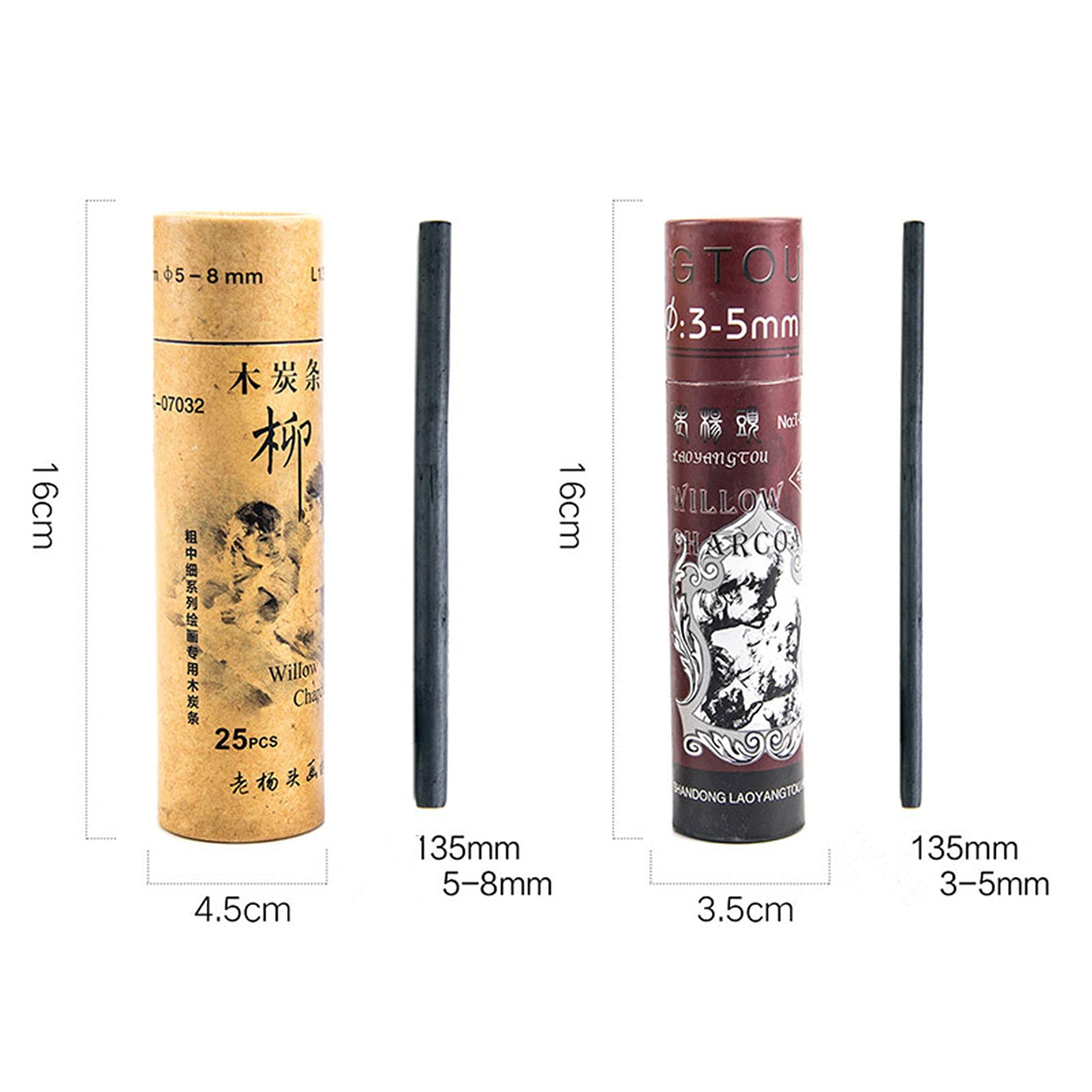 25 Bastoncini Di Carbone Per Disegno | Carboncini Per Schizzi E Sketch - Foto 11