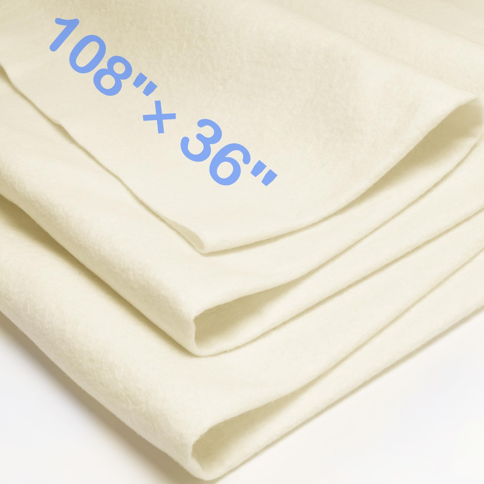 XSEINO Moss Green Large Felt Fabric 108" X 36 "(3 Square Yards), 1.4 mm Thick Soft Felt Fabric Sheet for Crafts, Green Series Colors Soft Nonwoven Fabric, Fit for Decoration, Sewing, DIY Crafts — view 29