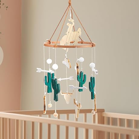 Cowboy Baby Crib Mobile - Western Style Nursery Decor