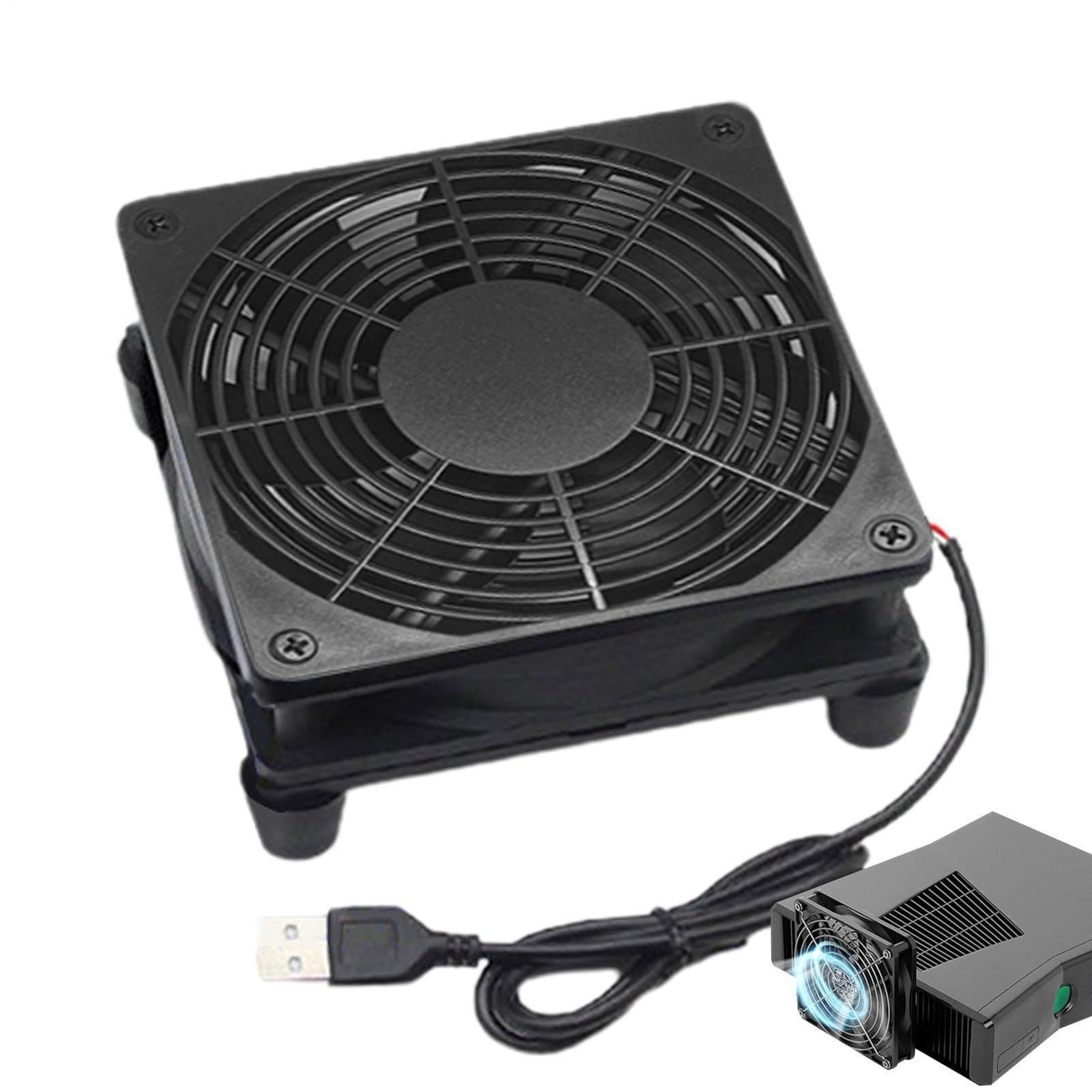 Ventola Di Raffreddamento Per PC - Ventola Del Router USB Portatile, Dispositivo Di Raffreddamento Alimentato USB | Laptop Per Box Televisivi Router Di Gabinetto, Ventilatori Mini Ventilatori Ad Alta