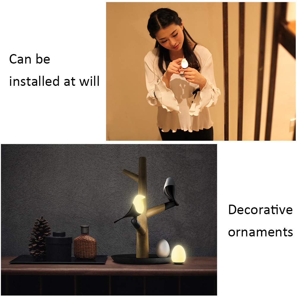 La luz del Sensor, Armario de luz, LED portátil Noche la luz, la lámpara del Cuerpo del Sensor de Movimiento Inteligente de detección magnética Iluminación Ambiental, USB Recargable,B