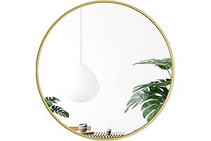 48" Gold Circle Mirror - An Expansive Reflection of Perfection