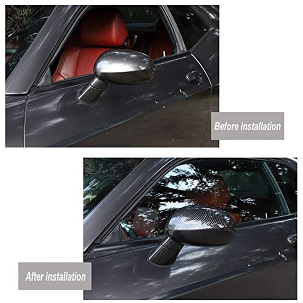 10 sztuk naklejek na lusterka boczne samochodu, naklejki wsteczne, akcesoria, do DODGE, Challenger 2009-2020