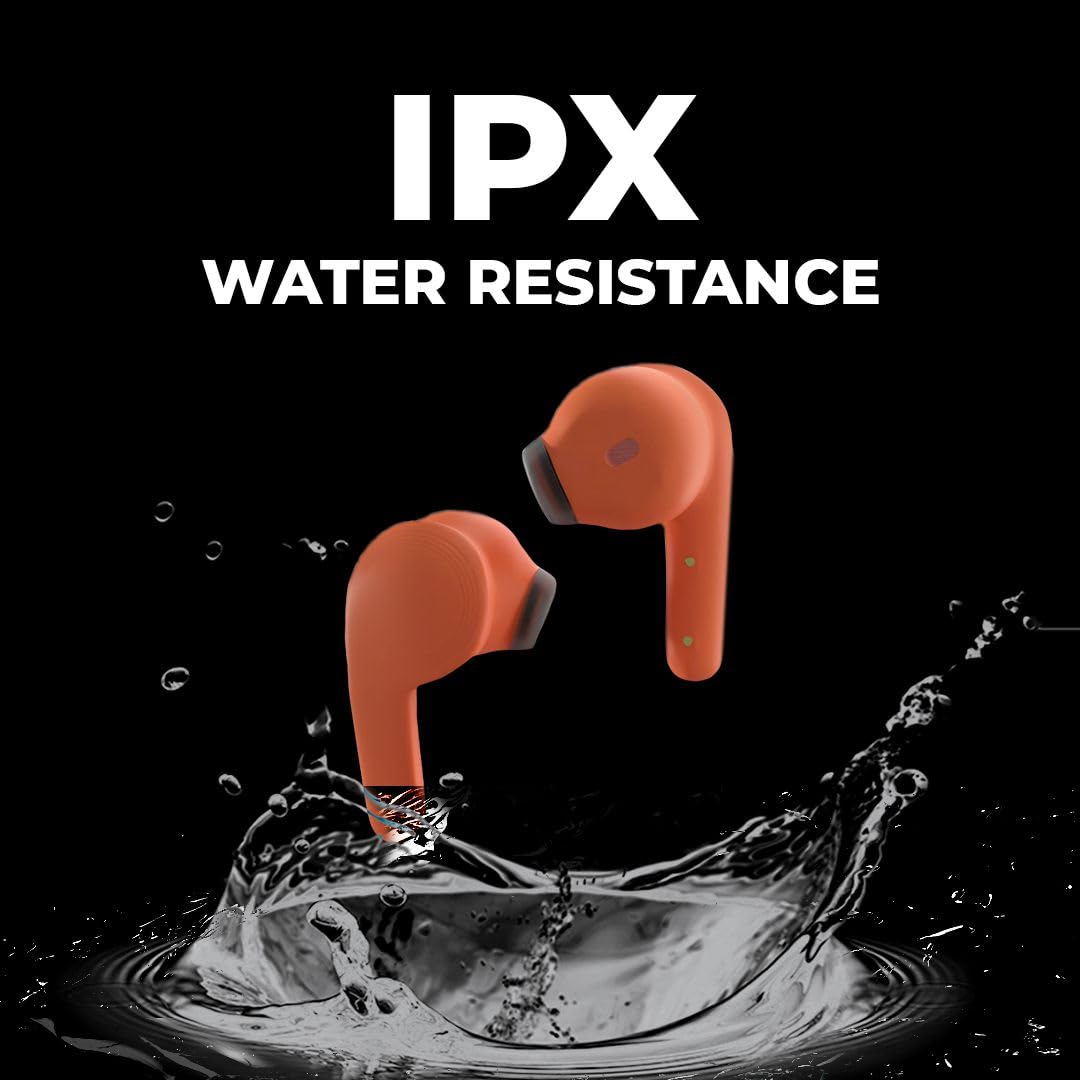 COREGENIX Power Slide TWS Earbuds, HD Mic & ENC Calls, 30Hrs Playtime, Bluetooth 5.3 Headphones, Type-C Fast Charging, 13mm Driver, Full Touch Control & IPX4 Sweat Resistant 4