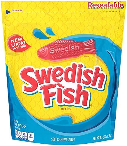 Swedish Fish Soft & Chewy Candy (Original, 3.5-Pound Bulk Bag)
