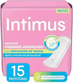 Intimus Protetor Diário com Indicador de Troca - 15 unidades