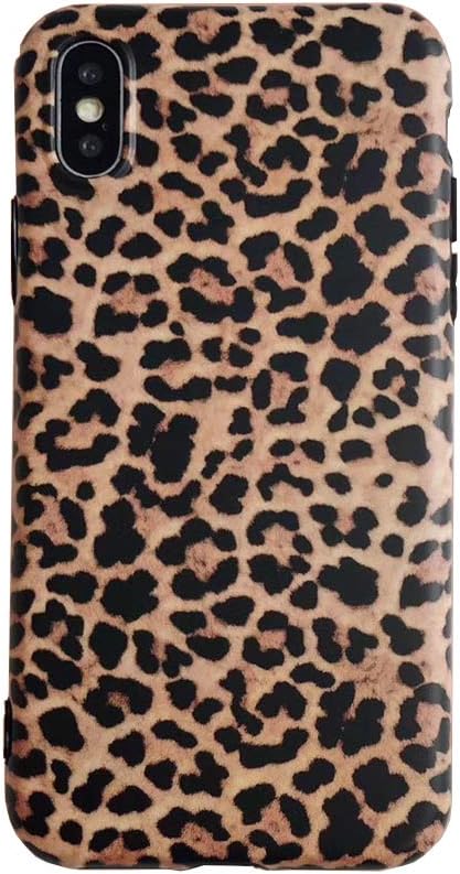 Leopard Case for iPhone 6 6S Classic Luxury Fashion Protective Flexible Soft Rubber Gel Back Cover Shell Casing (Leopard Pattern, iPhone 6/6S)
