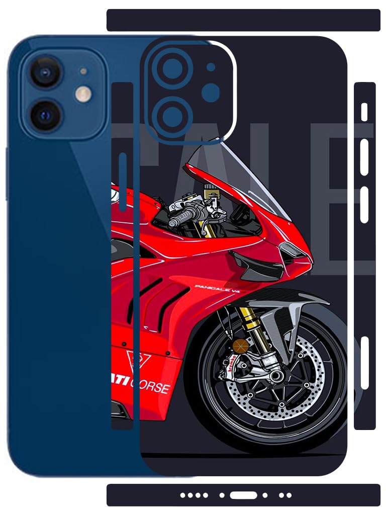 AtOdds Full Body Skin Wrap Compatible with iPhone 12 Mini - Ducat | Premium Back Screen Guard Protector, Precision-cut Skin Sticker with Scratchproof Matte Finish, Peels off with zero residue-image-20