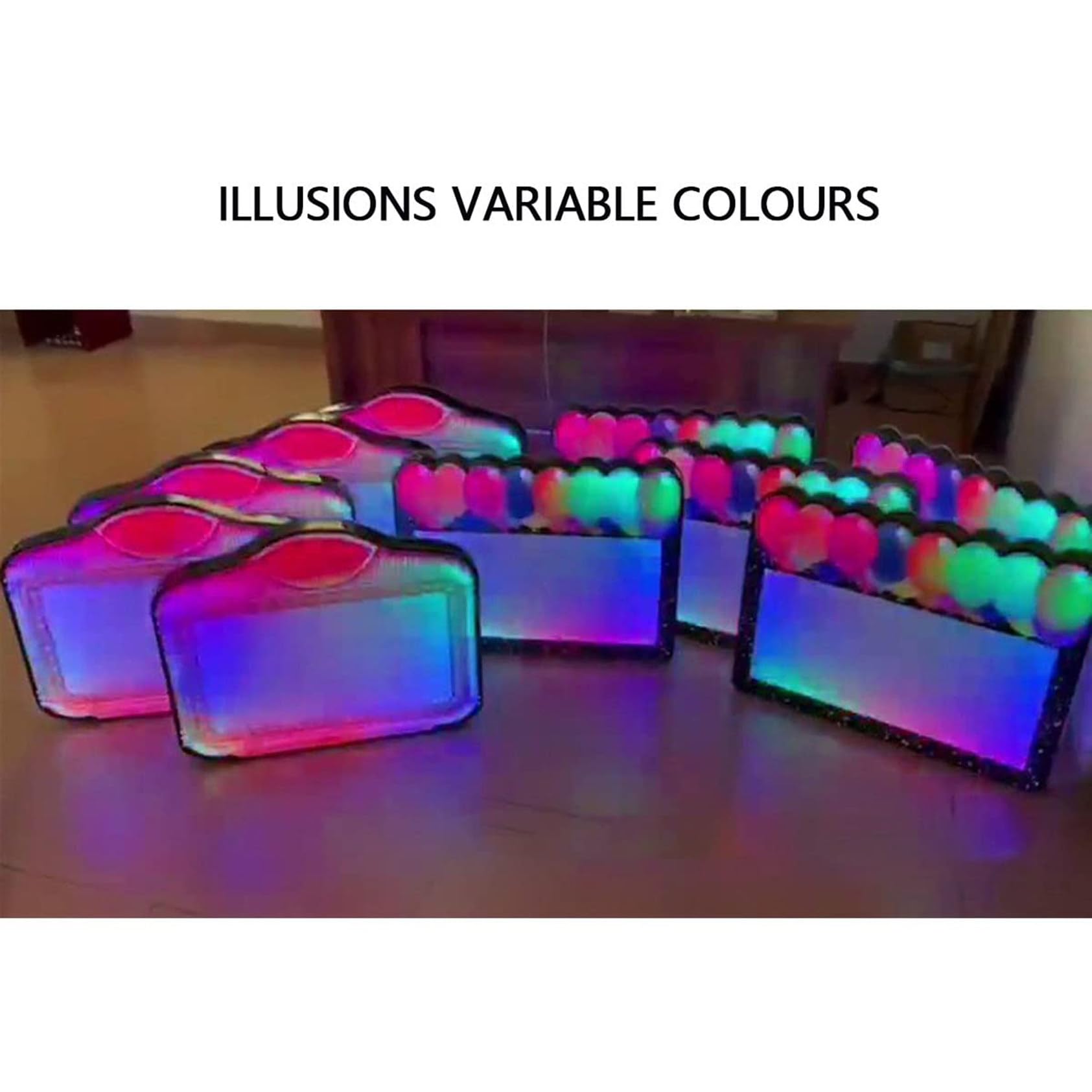 RESKIU LED Night Club Birthday Wine Bottle Presenter, Message Light Box, Color Change, Customized Logo Happy Birthday Changeable Letters VIP Service for Club Party Bar